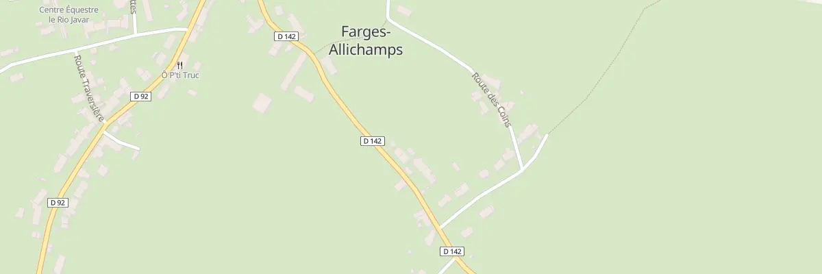 Plan du 7 Rte de Nozieres à Farges-Allichamps