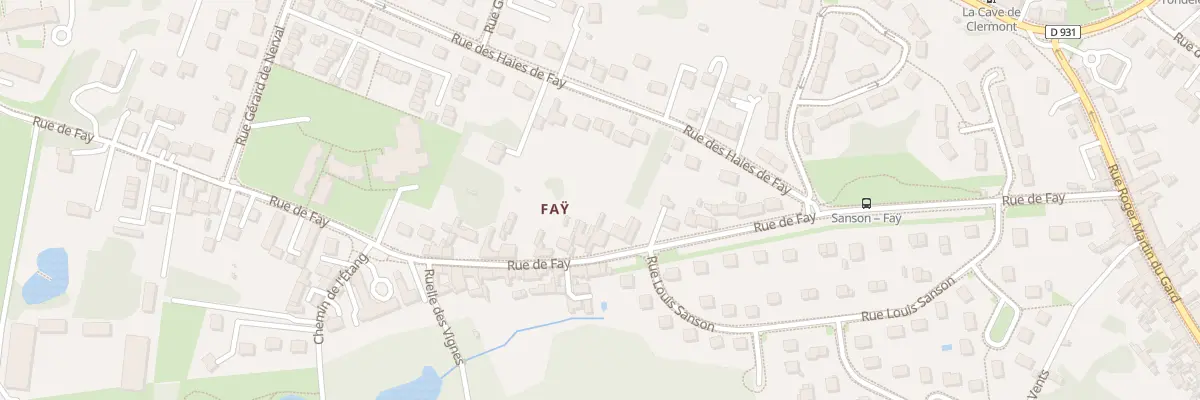 Plan du 16 Rue de Fay à Clermont