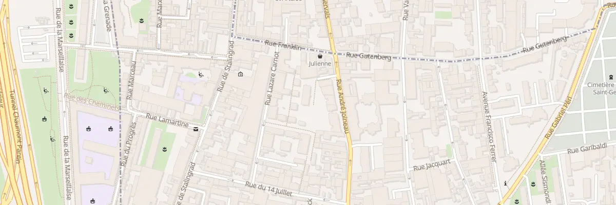 Plan du 8 Rue André Joineau au Pré-Saint-Gervais