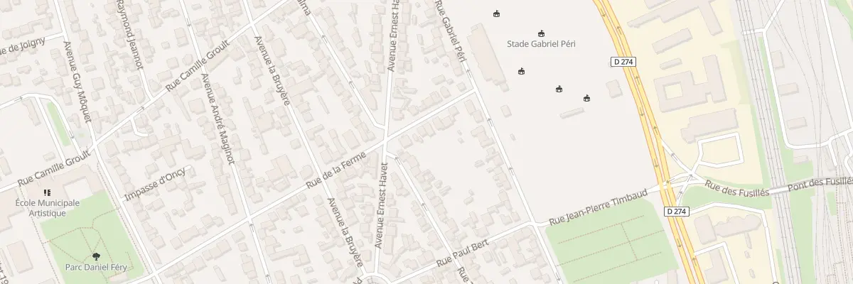 Plan du 13 Rue de la Ferme à Vitry-sur-Seine