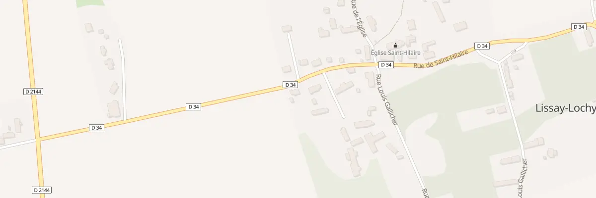 Plan du 2 Rue de Saint Hilaire à Lissay-Lochy