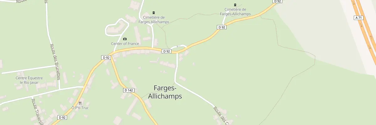 Plan du 7 Rte de Bruere à Farges-Allichamps