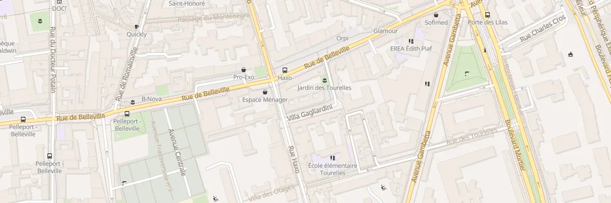 Plan du 2 Vla Hortense Dury-Vasselon à Paris 20e Arrondissement