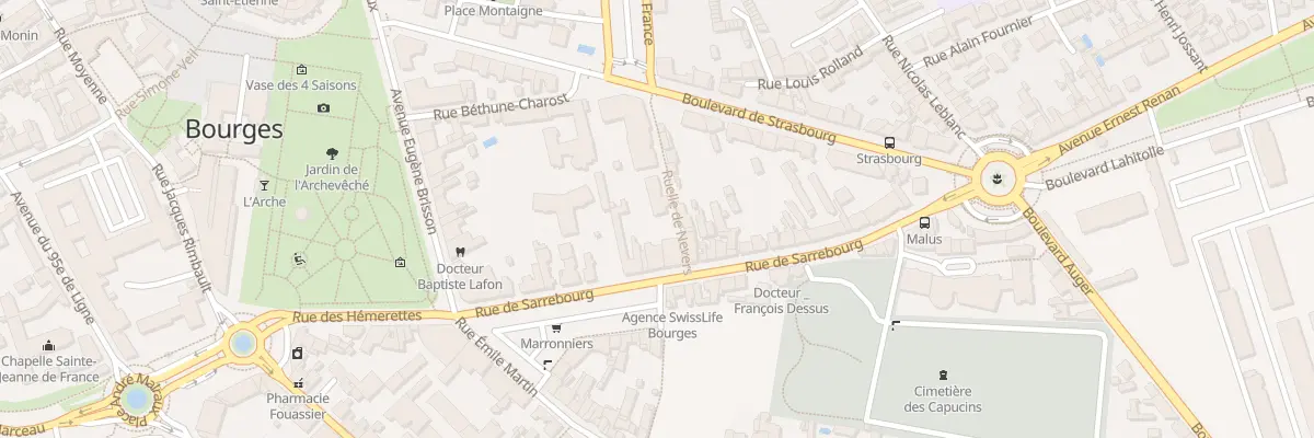 Plan du 39 Rue de Sarrebourg à Bourges