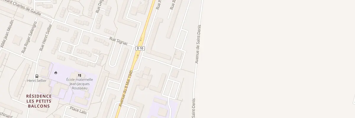 Plan du 7 Rue Bourdelle à Villiers-le-Bel