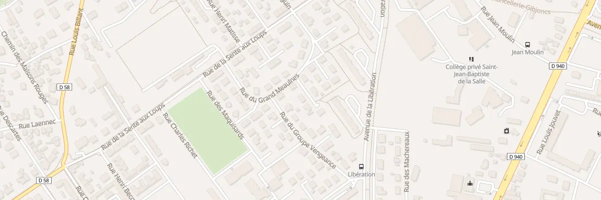 Plan du 20 Rue du Grand Meaulnes à Bourges