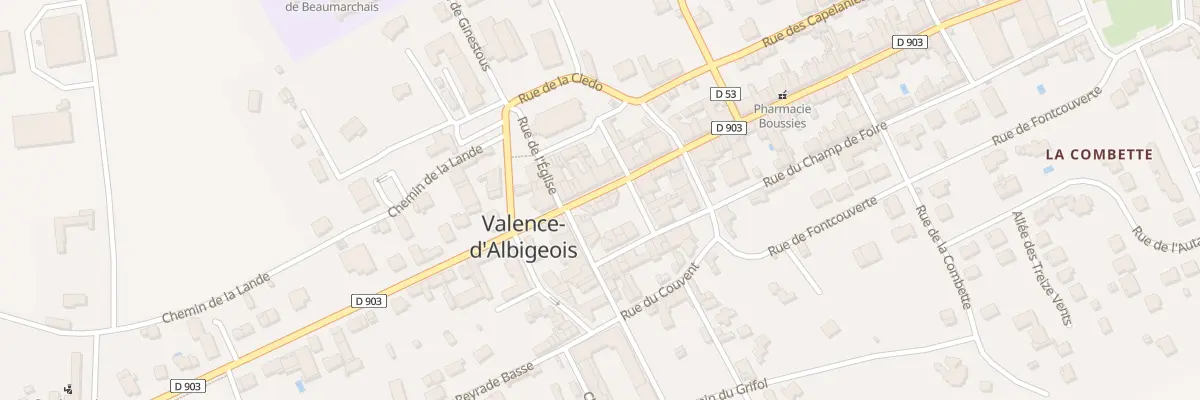 Plan du 8 Gr Grand Rue à Valence-d’Albigeois