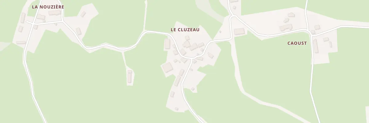 Plan du 2 Le Cluzeau à Mainsat