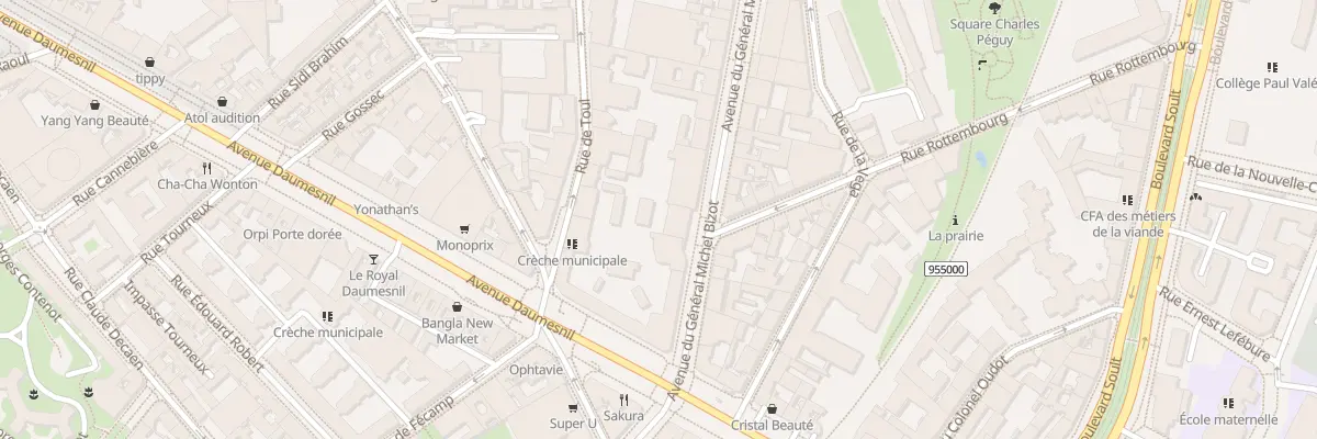 Plan du 87 Av du Gal Michel Bizot à Paris 12e Arrondissement