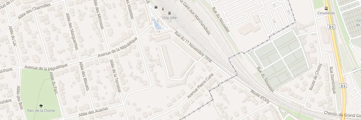 Plan du 13 Rue du Onze Novembre 1918 à Orly