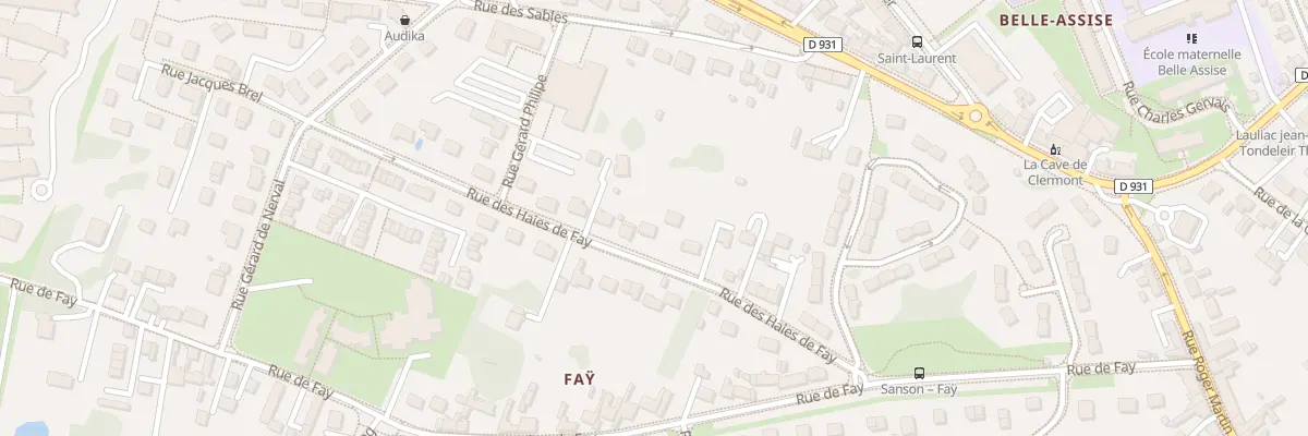 Plan du 25 Che des Haies de Fay à Clermont