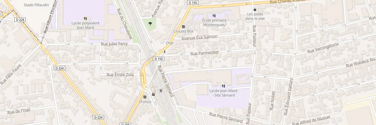 Plan du 27 Rue Parmentier à Vitry-sur-Seine