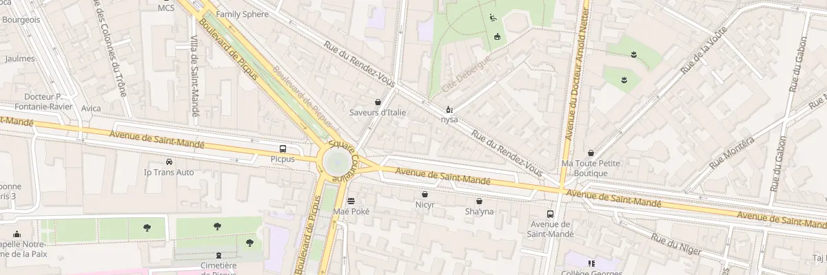 Plan du 51 Av de Saint-Mandé à Paris 12e Arrondissement