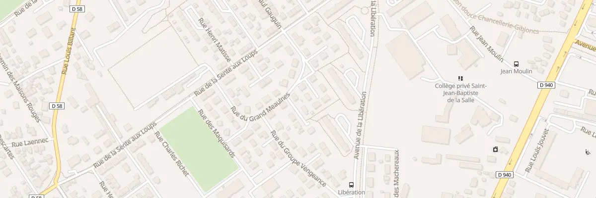 Plan du 28 Rue du Grand Meaulnes à Bourges