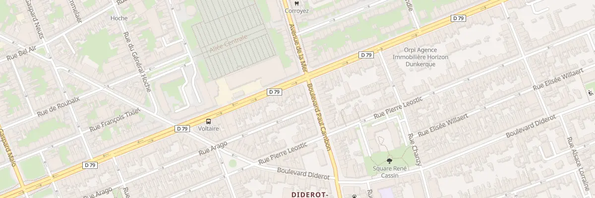 Plan du 543 Rue Arago à Dunkerque