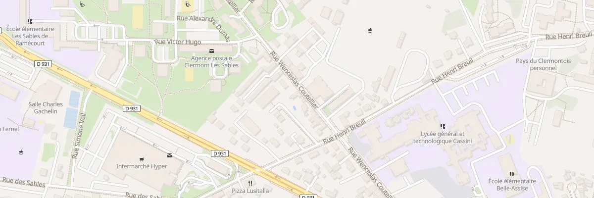 Plan du 37 Rue Wenceslas Coutellier à Clermont
