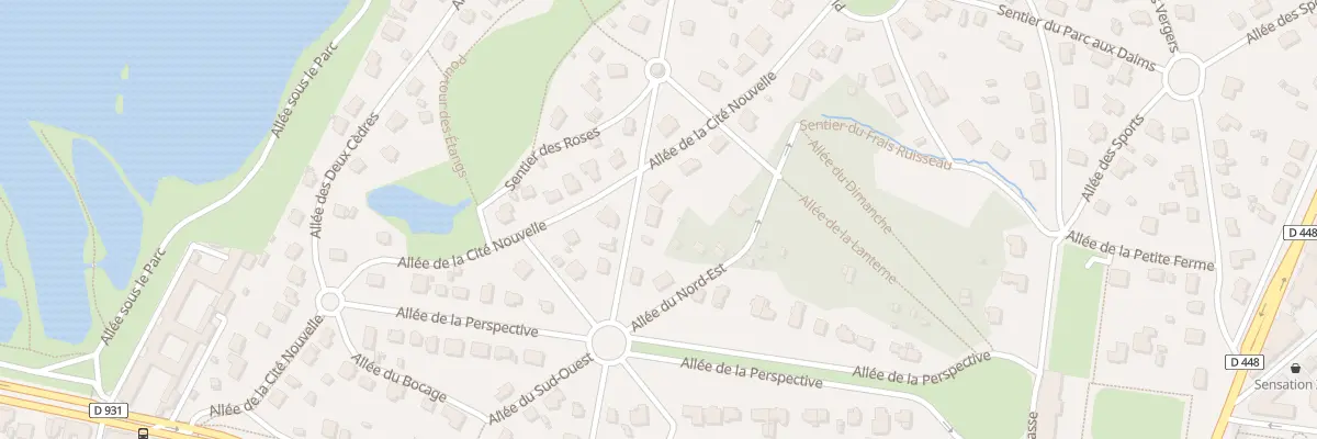 Plan du 10 All du Sud au Nord à Draveil