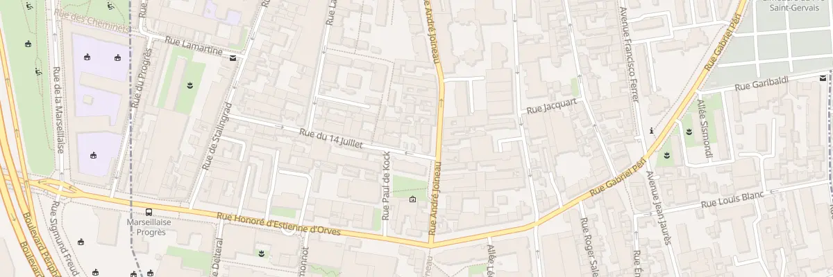 Plan du 4 Rue du 14 Juillet au Pré-Saint-Gervais