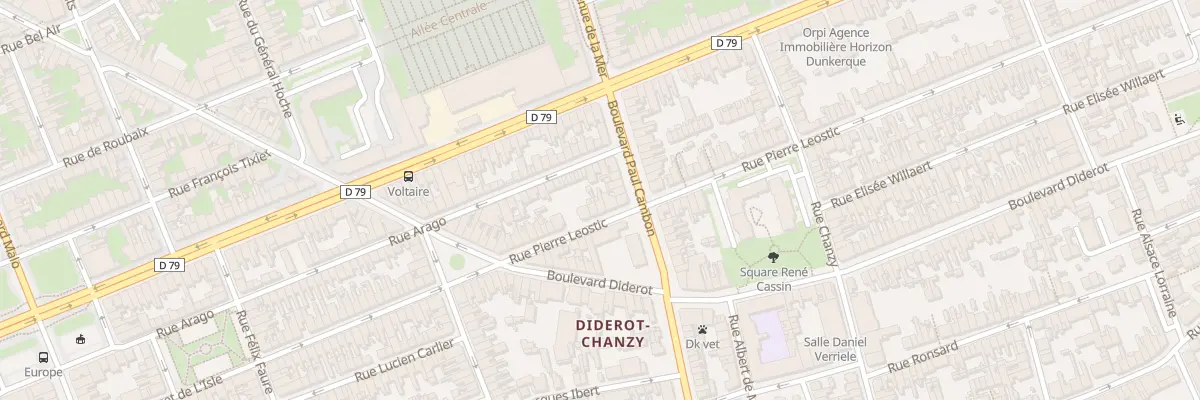Plan du 23 Rue Pierre Léostic à Dunkerque