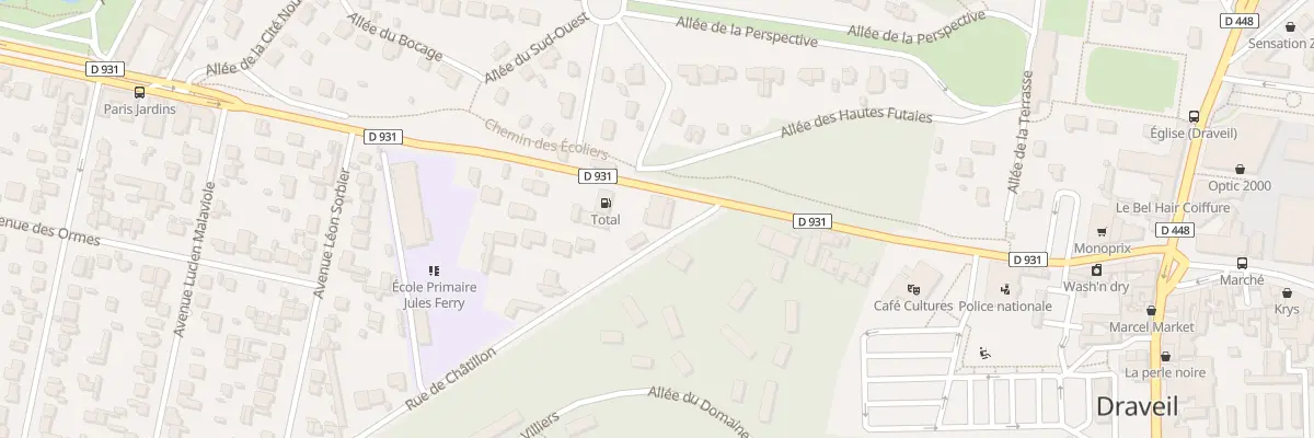 Plan du 93 Rue de Châtillon à Draveil