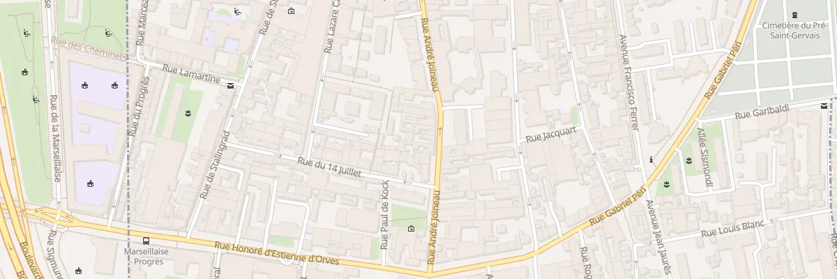 Plan du 32 Rue André Joineau au Pré-Saint-Gervais