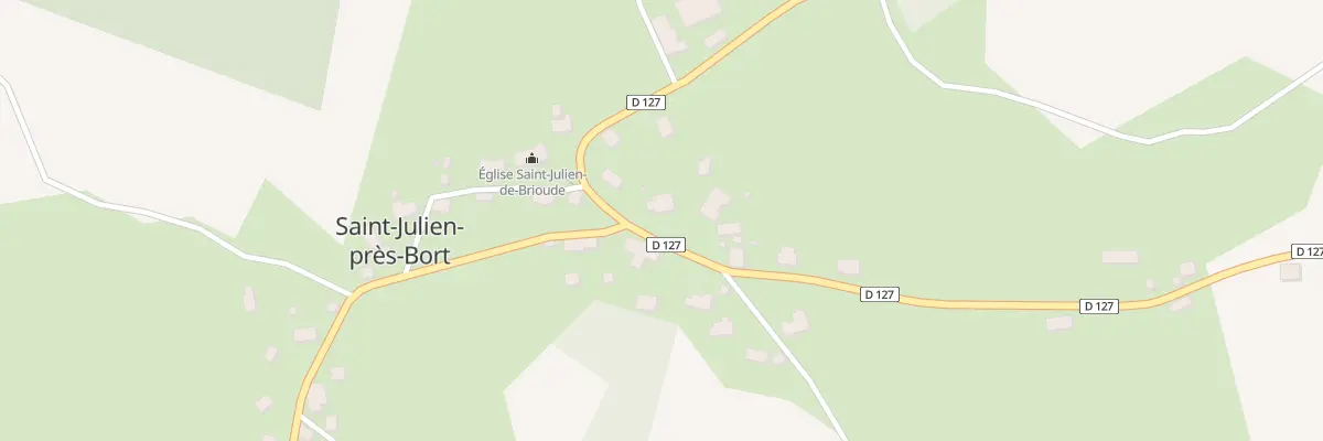 Plan du 54 Le Bourg de St Julien à Sarroux - Saint Julien