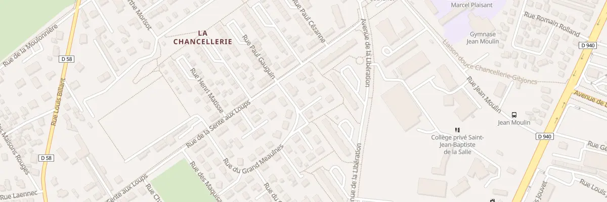 Plan du 52 Rue du Grand Meaulnes à Bourges