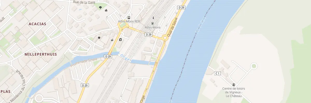 Plan du 89 Vc Quai de l’Orge à Athis-Mons