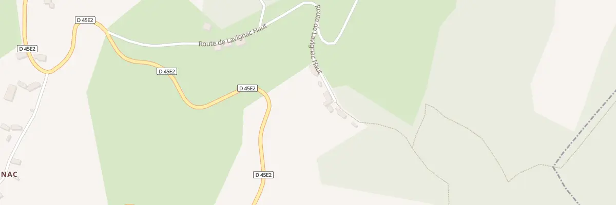 Plan du 500 Rte de Lavignac Haut à Margerides