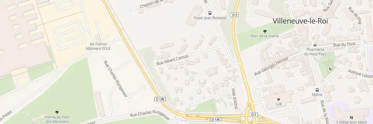 Plan du 9 Rue Albert Camus à Villeneuve-le-Roi