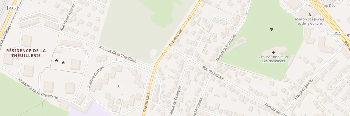 Plan du 87 Rue du Bel Air à Ris-Orangis