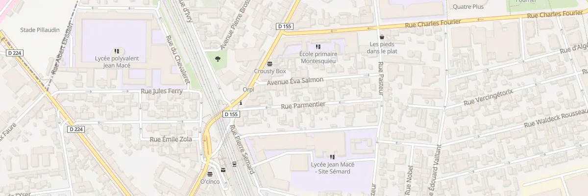 Plan du 28 Rue Parmentier à Vitry-sur-Seine