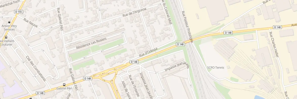 Plan du 1 Rue de la Marne à Vitry-sur-Seine