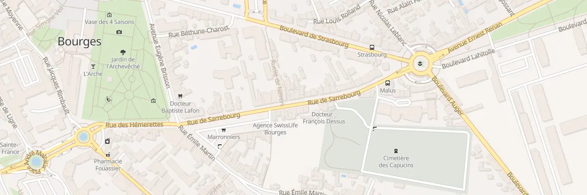 Plan du 47 Rue de Sarrebourg à Bourges
