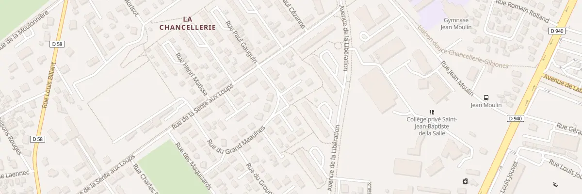 Plan du 42 Rue du Grand Meaulnes à Bourges