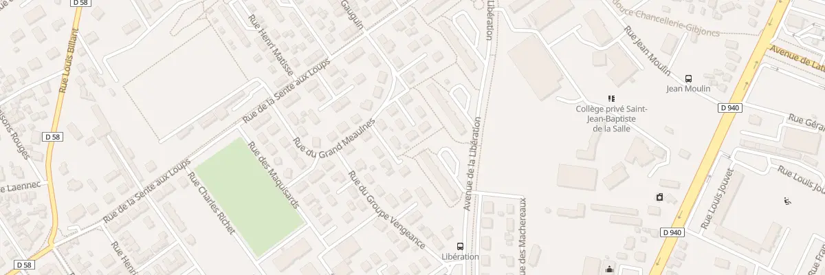 Plan du 34 Rue du Grand Meaulnes à Bourges