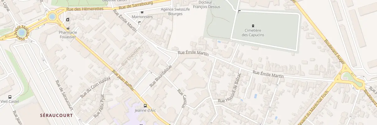 Plan du 36 Rue Emile Martin à Bourges