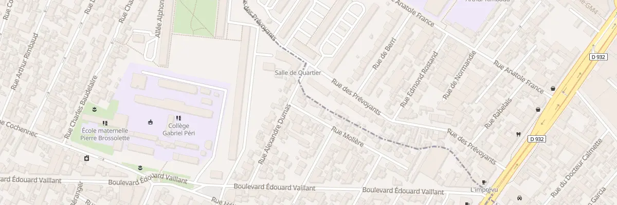Plan du 3 Rue Molière à Aubervilliers