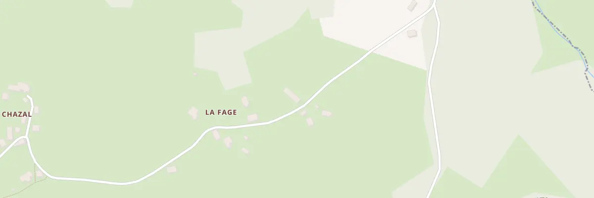 Plan du 5219 La Fage à Saint-Exupéry-les-Roches