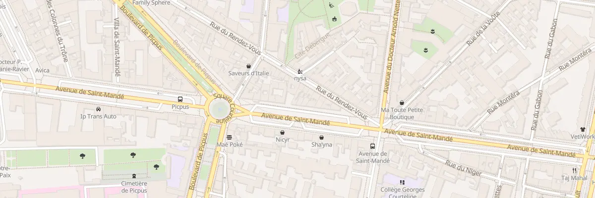 Plan du 55 Av de Saint-Mandé à Paris 12e Arrondissement