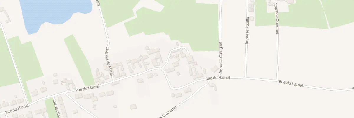 Plan du 599 Rue du Hamel à Lambres-lez-Aire
