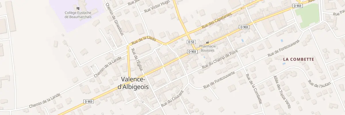 Plan du 1 Rue de la Clédo à Valence-d’Albigeois