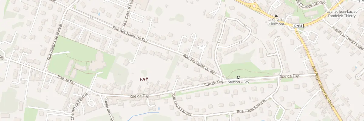 Plan du 34 Che des Haies de Fay à Clermont