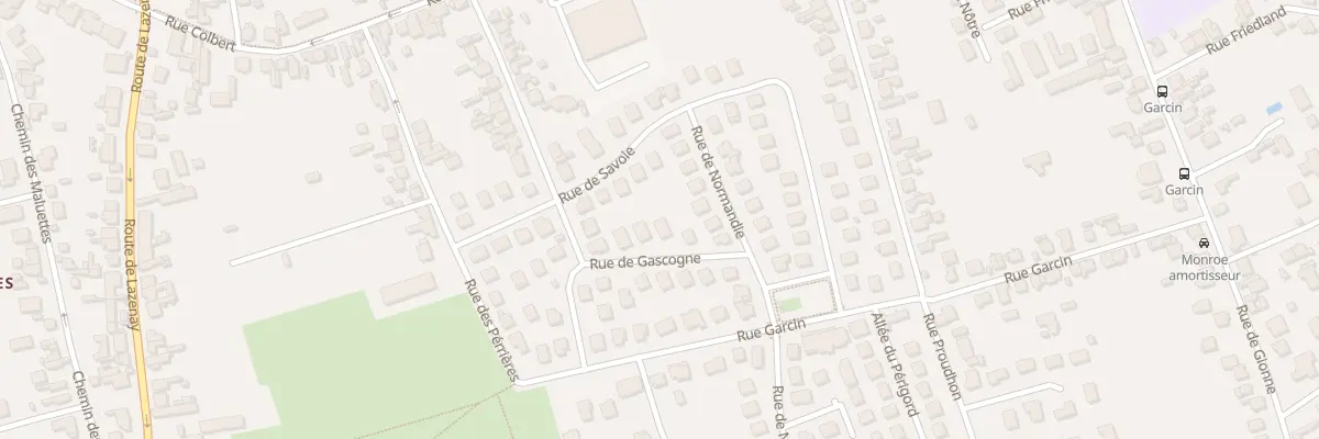 Plan du 6 Rue de Gascogne à Bourges