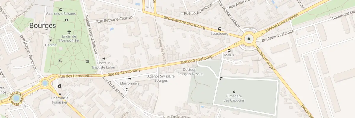 Plan du 51 Rue de Sarrebourg à Bourges