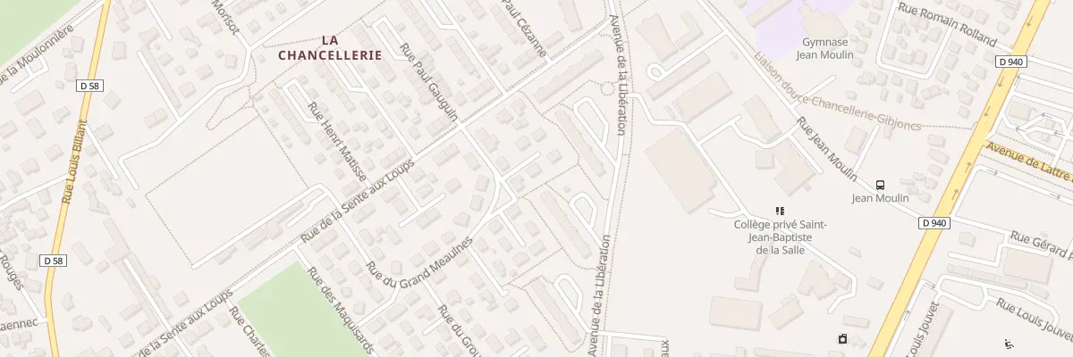 Plan du 44 Rue du Grand Meaulnes à Bourges