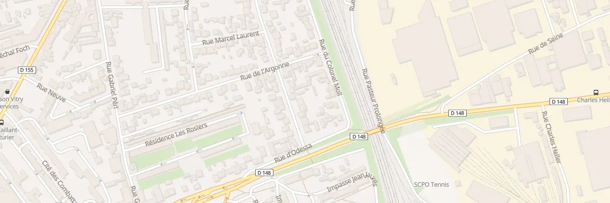 Plan du 12 Rue de la Marne à Vitry-sur-Seine