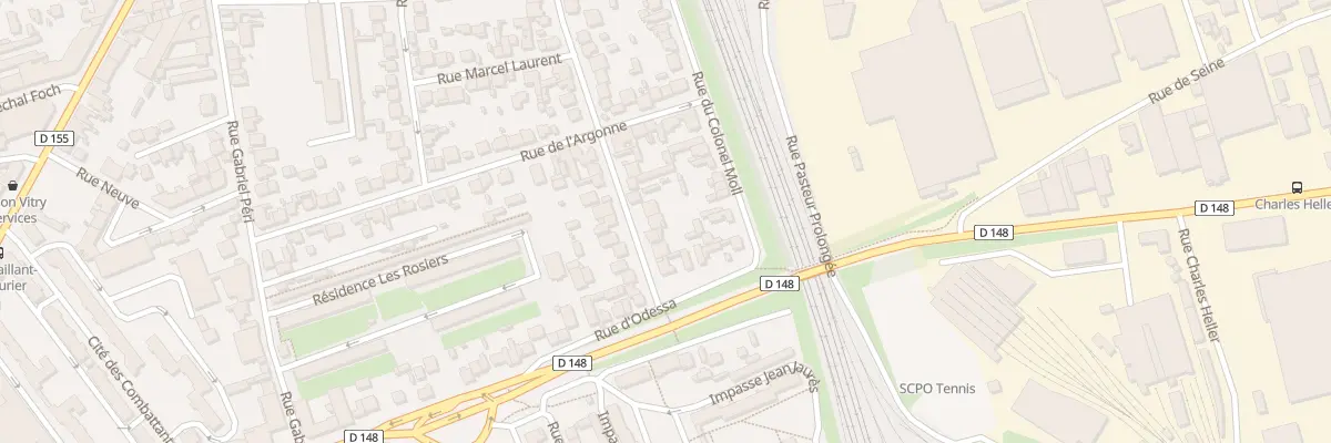 Plan du 10 Rue de la Marne à Vitry-sur-Seine