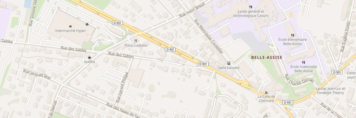 Plan du 4 Rue des Sables à Clermont