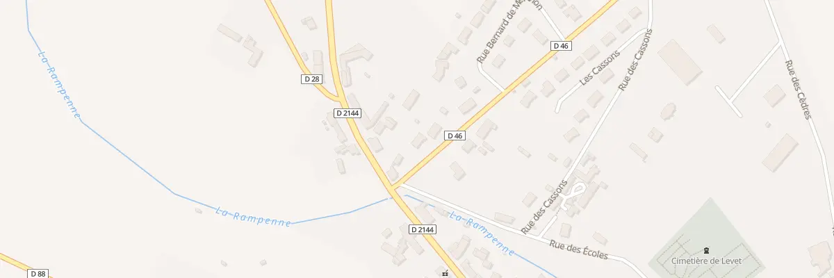 Plan du 3 Rue des Tilleuls à Levet